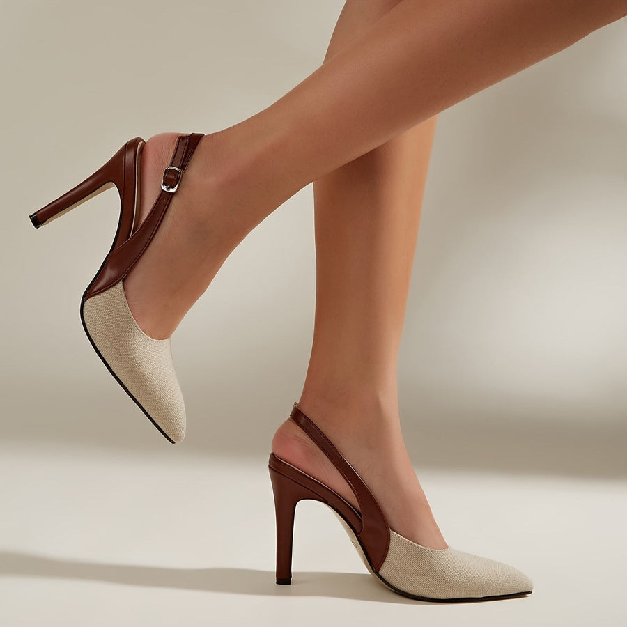 Gemini said Amélie™ | Contrast Slingback Heels