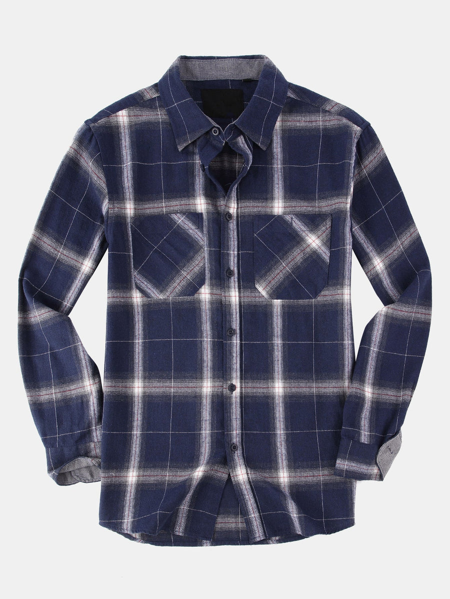Flannel Plaid Button Up Shirt