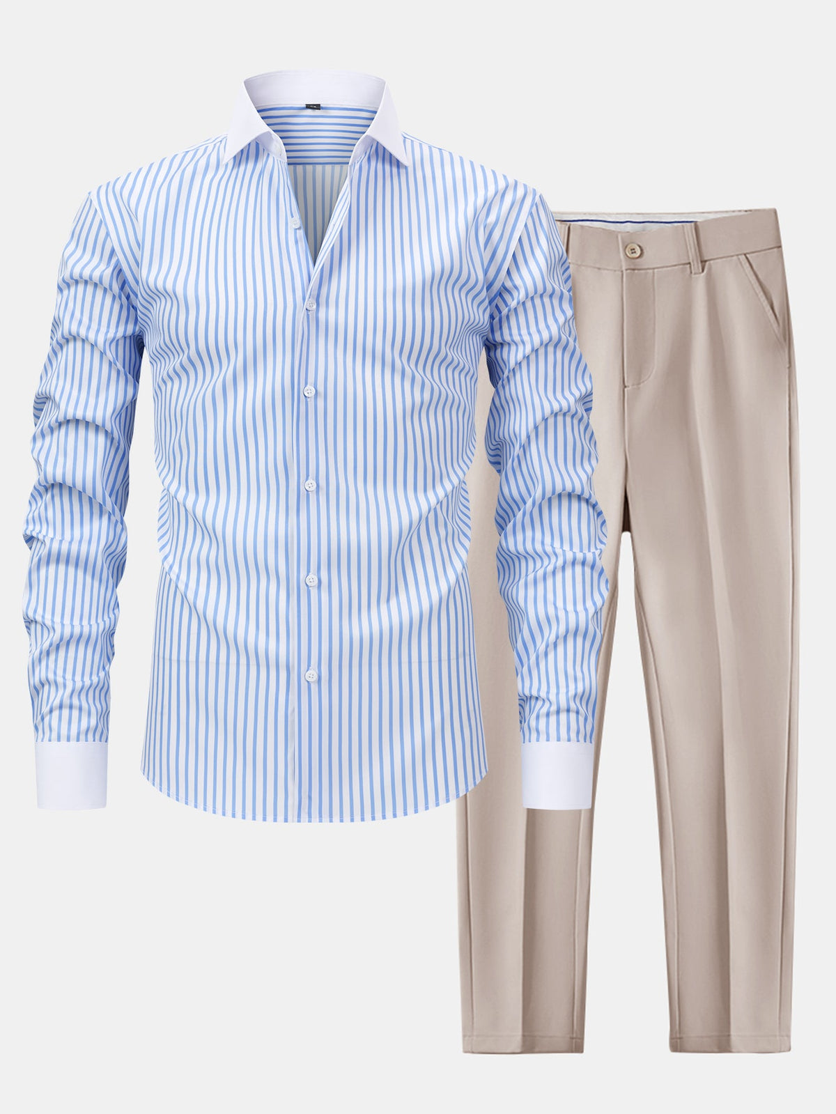 Non-Iron Stripe Winchester Shirt & Slim Fit Tapered Trousers