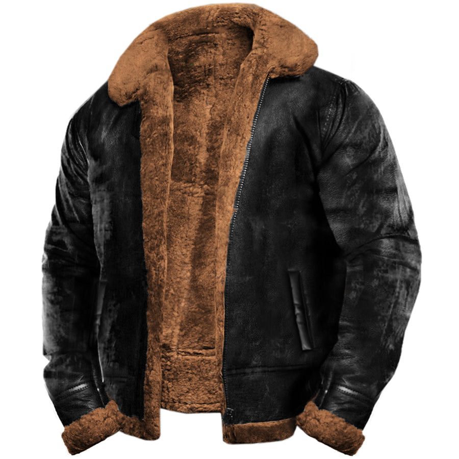 Men's Outdoor Vintage Leather Jacket